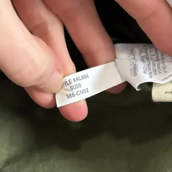 Madewell Green Tie Waist Military Style Jacket Size Small - Picture 10 of 10